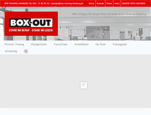 Tablet Screenshot of box-training-hamburg.de